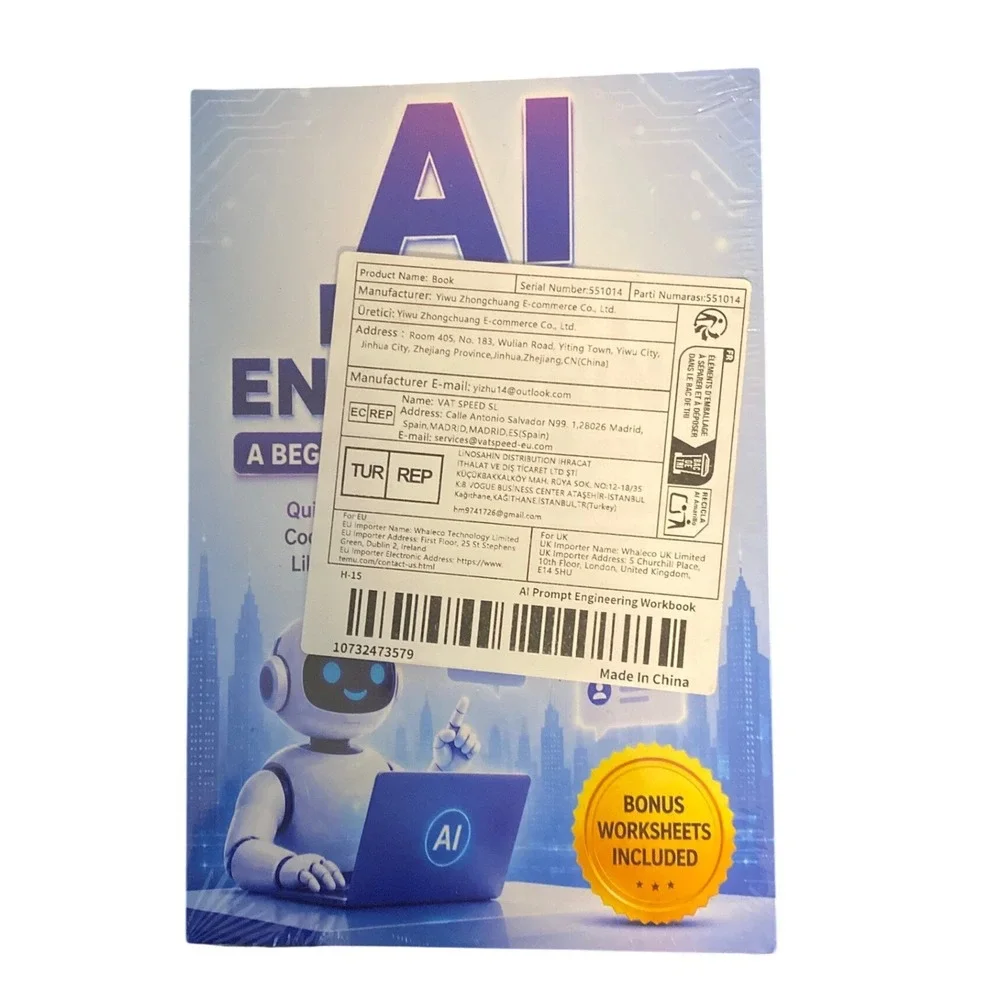 AI Prompt Engineering A Beginners Workbook 2026 Edition Factory Sealed New Book